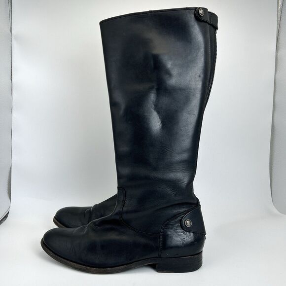 Frye Shoes - Frye Black Tall Leather Riding Boots